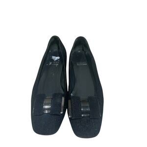 Stuart weitzman textured bow shoe